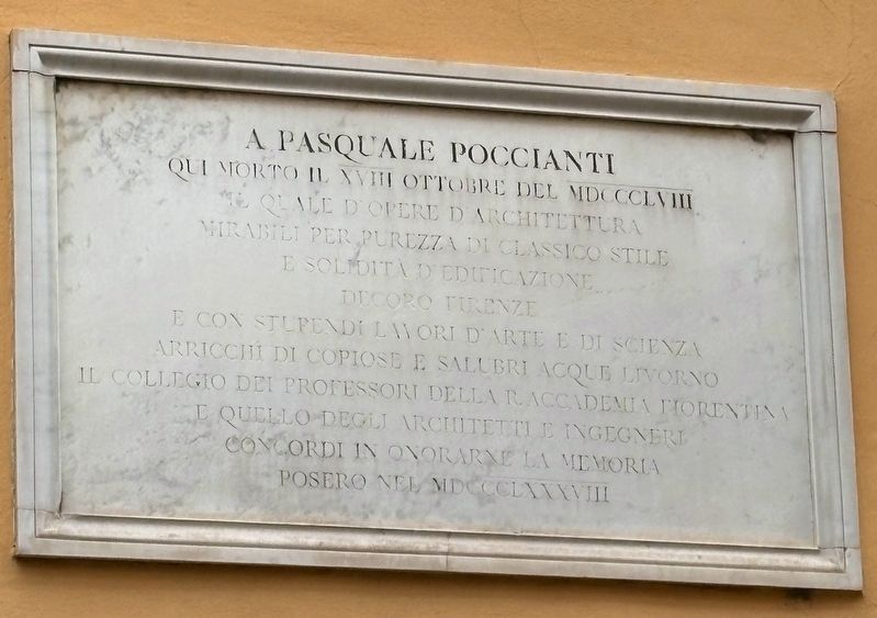 Pasquale Poccianti Marker image. Click for full size.