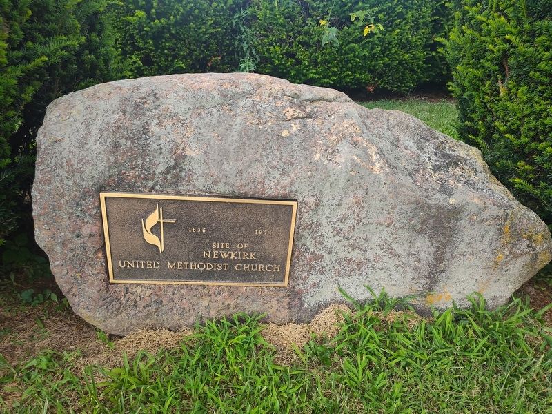 Site of Newkirk United Methodist Church Marker image. Click for full size.