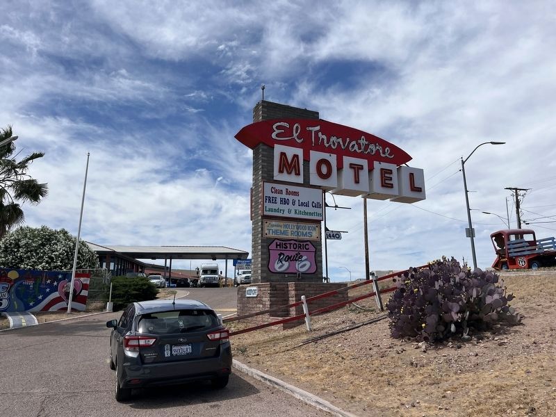 El Trovatore Motel Marker. Click for full size. El Trovatore Motel Marker image. Click for full size.