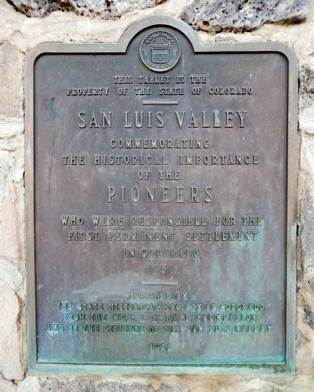 San Luis Valley Marker image. Click for full size.