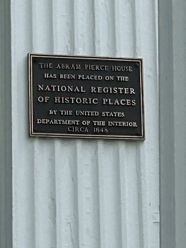 The Abram Pierce House Marker. Click for full size. The Abram Pierce House Marker image. Click for full size.