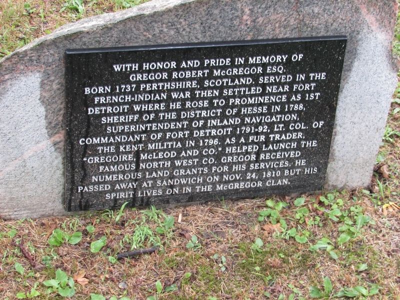 Gregory Robert McGregor Esq. Marker image. Click for full size.
