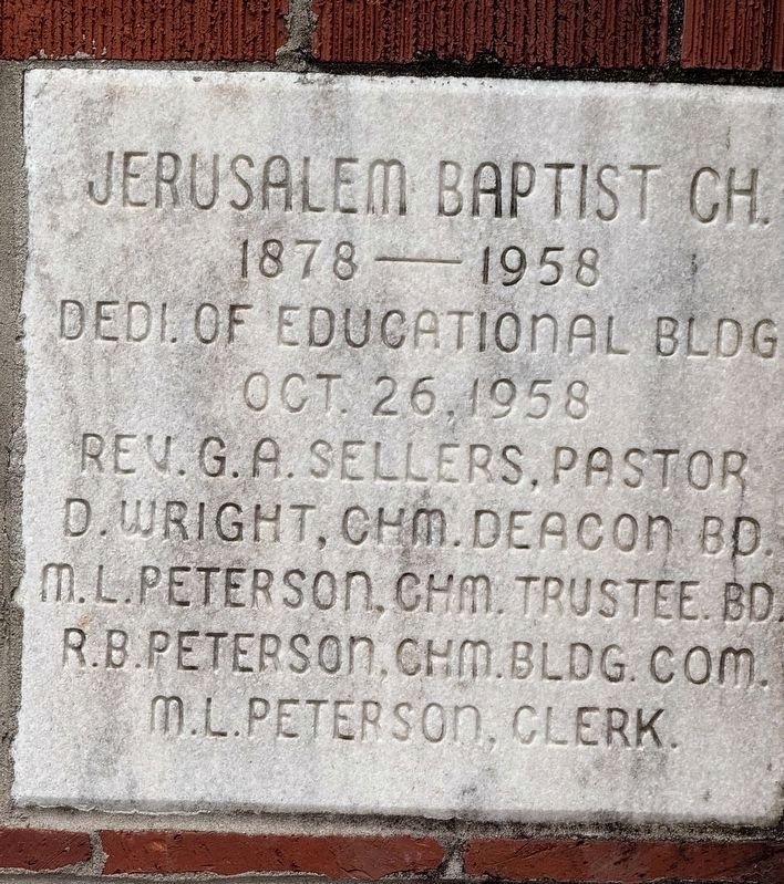 Jerusalem Baptist Church. Click for full size. Jerusalem Baptist Church image. Click for full size.