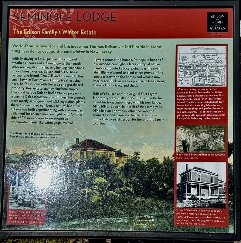 Seminole Lodge Marker image. Click for full size.