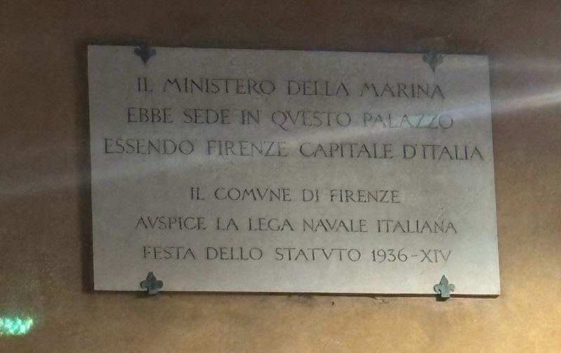 Italian Ministry of the Navy Marker image. Click for full size.