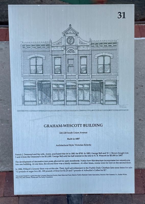 Graham-Wescott Building Marker image. Click for full size.