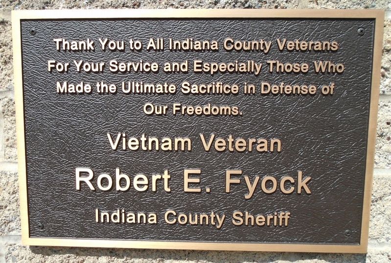 Indiana County War Memorial Marker image. Click for full size.