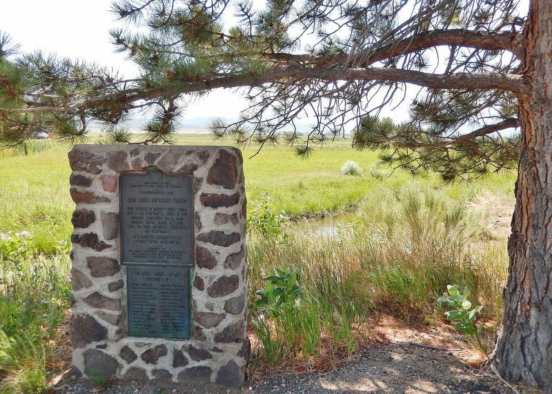 Commemorating the San Luis Peoples Ditch Marker image. Click for full size.