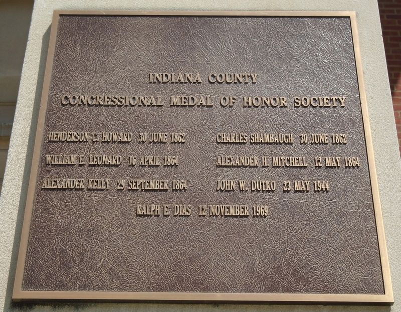 Indiana County Congressional Medal of Honor Recipients Marker image. Click for full size.