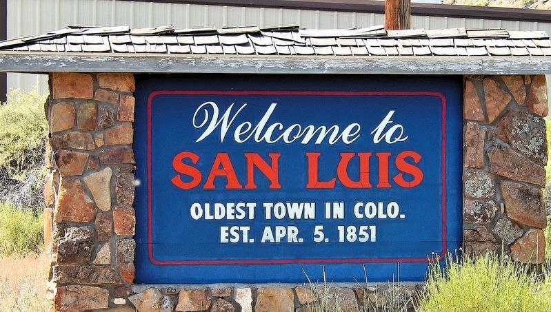Welcome to San Luis Marker image. Click for full size.