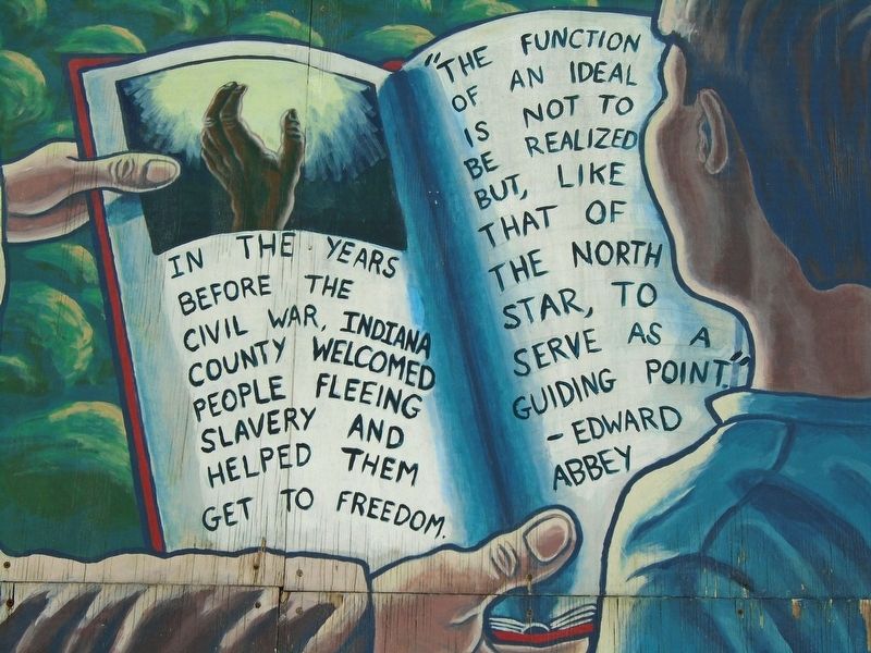 Underground Railroad Mural Detail. Click for full size. Underground Railroad Mural Detail image. Click for full size.