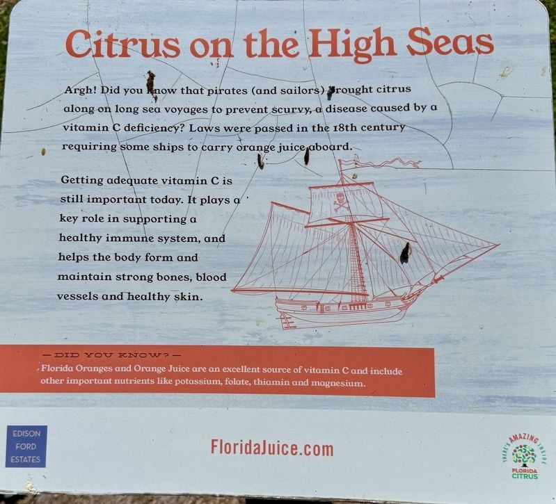 Citrus on the High Seas Marker image. Click for full size.