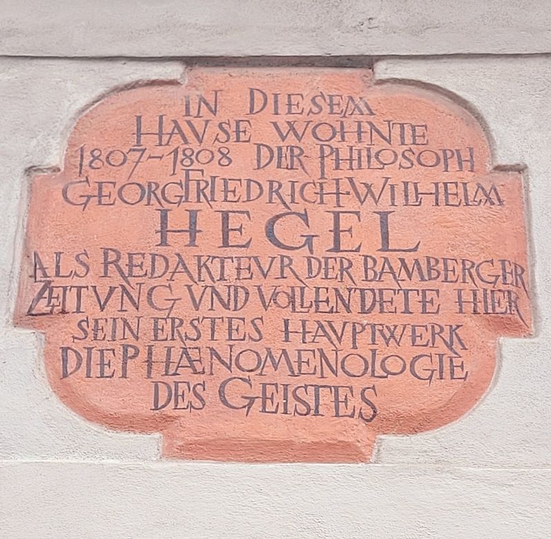 Georg Friedrich Wilhelm Hegel Marker image. Click for full size.