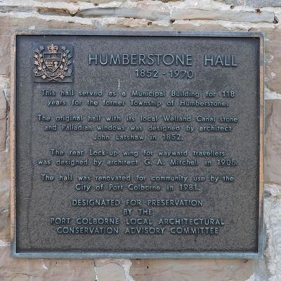 Humberstone Hall - Marker. Click for full size. Humberstone Hall - Marker image. Click for full size.