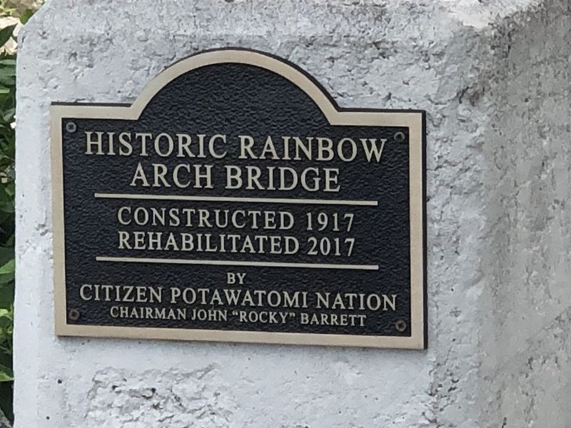 Historic Rainbow Arch Bridge Marker. Click for full size. Historic Rainbow Arch Bridge Marker image. Click for full size.