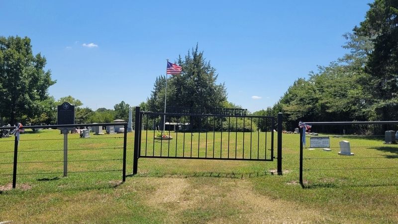 The entrance to the Whitaker Cemetery and Marker. Click for full size. The entrance to the Whitaker Cemetery and Marker image. Click for full size.
