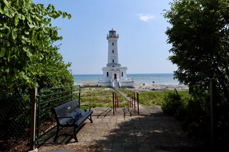 Port Abino Lighthouse - Marker in context image. Click for full size.