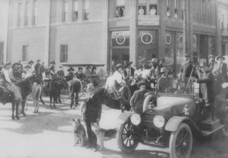 Marker detail: Colorado Motion Picture Company; 1914. Click for full size. Marker detail: Colorado Motion Picture Company; 1914 image. Click for full size.
