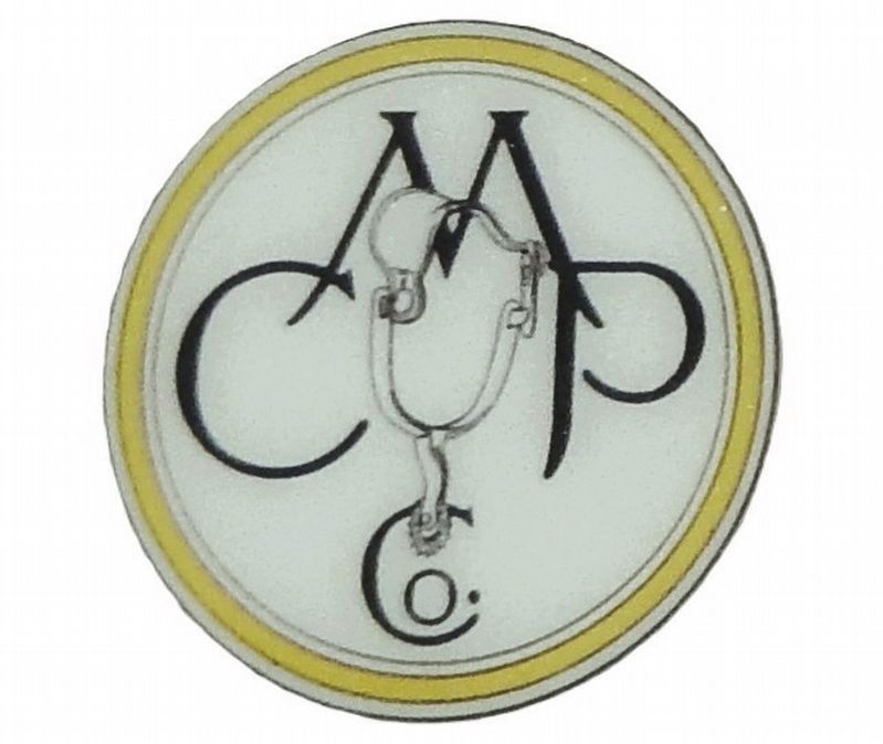 Marker detail: Colorado Motion Picture Company logo<br>ca. 1913. Click for full size. Marker detail: Colorado Motion Picture Company logo<br>ca. 1913 image. Click for full size.