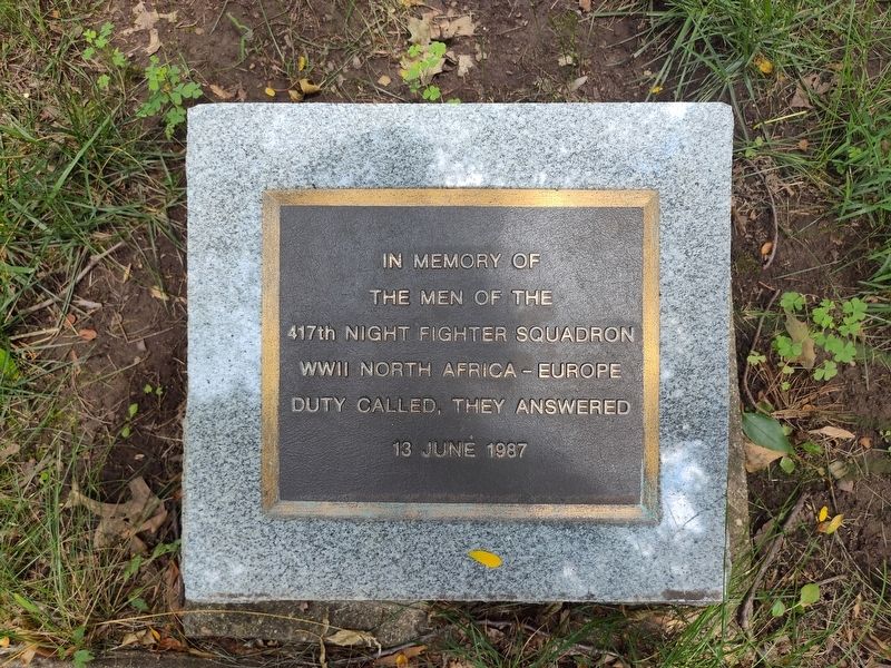 417th Night Fighter Squadron Marker image. Click for full size.