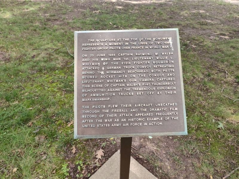 The sculpture at the top of the monument Marker. Click for full size. The sculpture at the top of the monument Marker image. Click for full size.