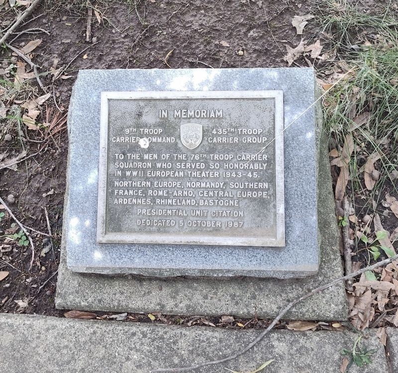 9th Troop Carrier Command - 435th Troop Carrier Group Marker image. Click for full size.