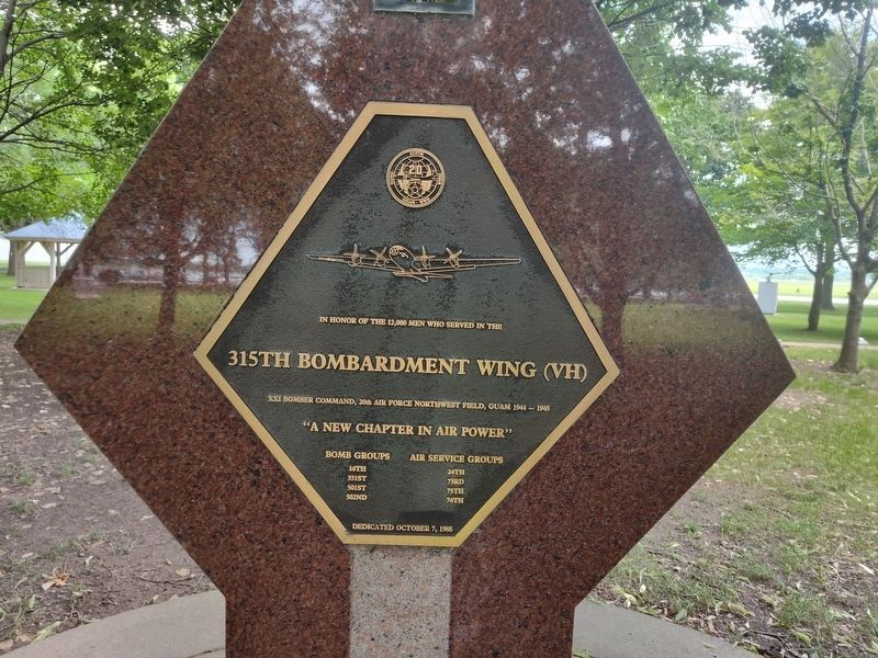 315th Bombardment Wing (VH) Marker. Click for full size. 315th Bombardment Wing (VH) Marker image. Click for full size.