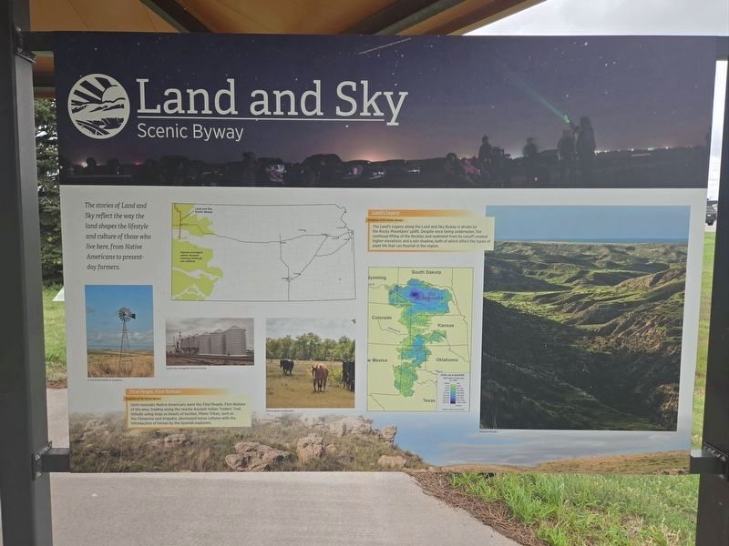 Land and Sky Scenic Byway Marker side image. Click for full size.