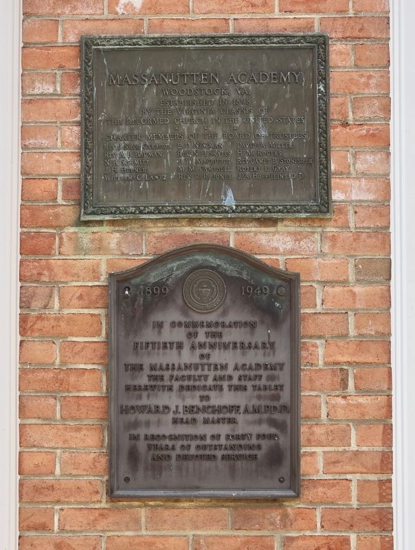 Massanutten Academy Marker. Click for full size. Massanutten Academy Marker image. Click for full size.