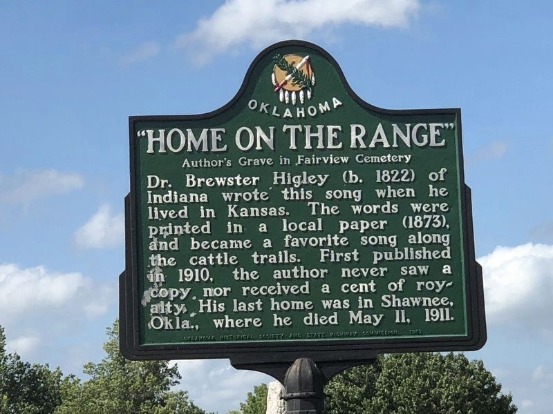 Home on the Range Marker. Click for full size. Home on the Range Marker image. Click for full size.