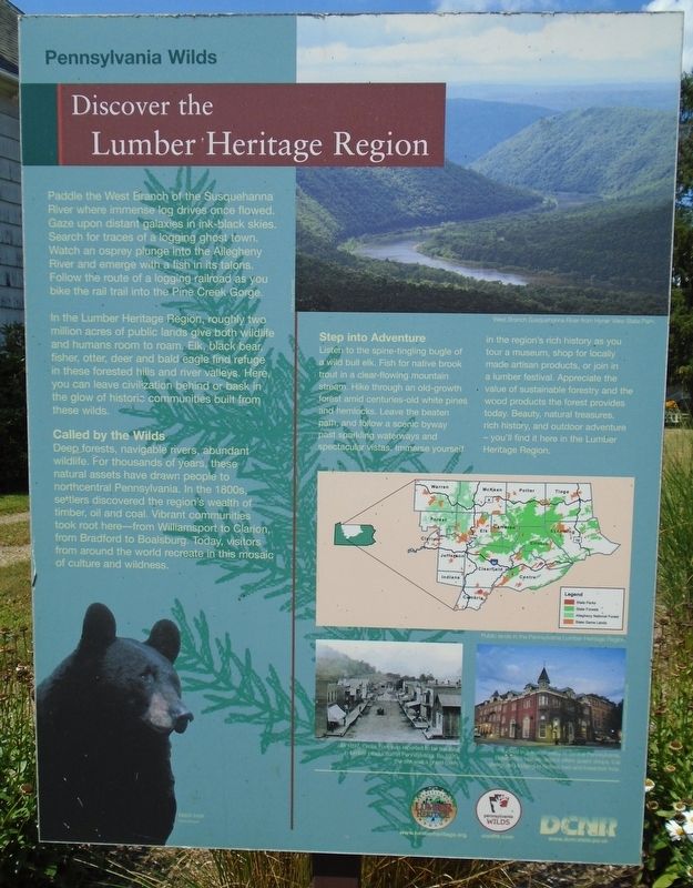 Discover the Lumber Heritage Region Marker image. Click for full size.