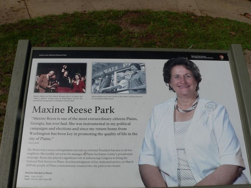 Maxine Reese Park Marker image. Click for full size.