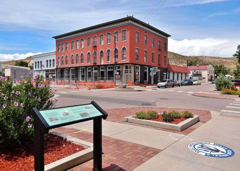 Raynolds-McGee Block (1883) / McClure/Strathmore Hotel (1874) Marker. Click for full size. Raynolds-McGee Block (1883) / McClure/Strathmore Hotel (1874) Marker image. Click for full size.