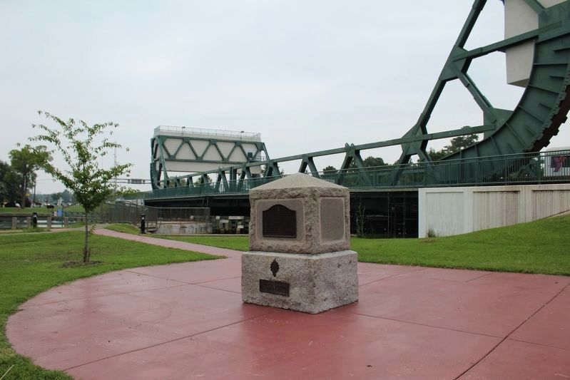 Battle of Great Bridge Monument (relocated). Click for full size. Battle of Great Bridge Monument (relocated) image. Click for full size.
