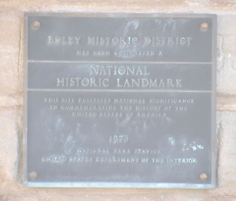 Boley National Historic Landmark plaque. Click for full size. Boley National Historic Landmark plaque image. Click for full size.