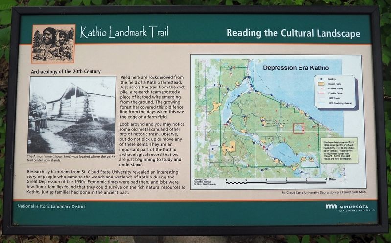 Reading the Cultural Landscape Marker. Click for full size. Reading the Cultural Landscape Marker image. Click for full size.