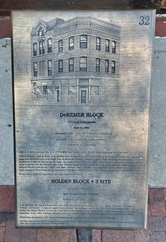 DeRemer Block Marker. Click for full size. DeRemer Block Marker image. Click for full size.