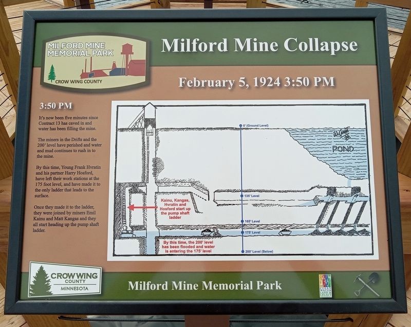 Milford Mine Collapse Marker. Click for full size. Milford Mine Collapse Marker image. Click for full size.