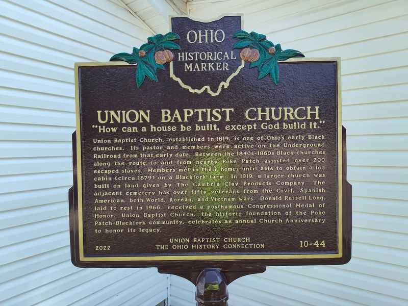 Union Baptist Church Marker. Click for full size. Union Baptist Church Marker image. Click for full size.