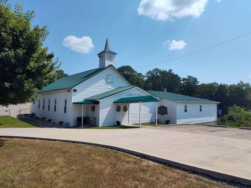Union Baptist Church and Marker. Click for full size. Union Baptist Church and Marker image. Click for full size.