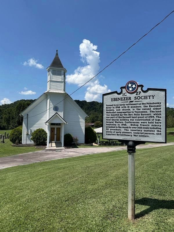 Ebenezer Society Marker. Click for full size. Ebenezer Society Marker image. Click for full size.