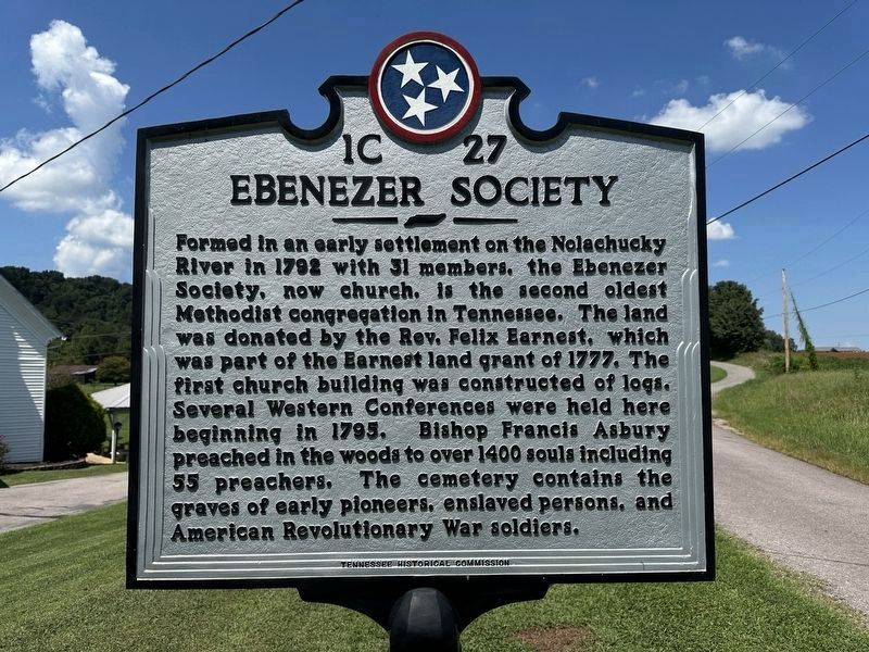 Ebenezer Society Marker. Click for full size. Ebenezer Society Marker image. Click for full size.