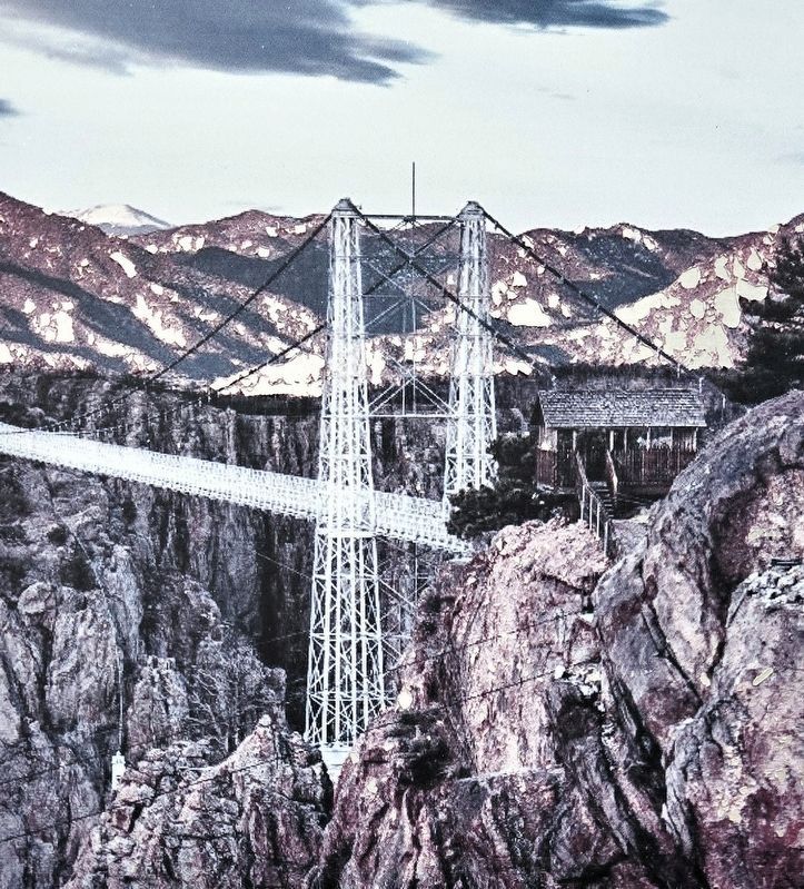 Marker detail: Royal Gorge Bridge. Click for full size. Marker detail: Royal Gorge Bridge image. Click for full size.