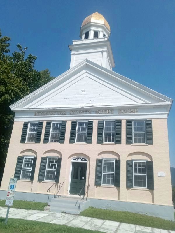 Bennington County Court House just south of the marker. Click for full size. Bennington County Court House just south of the marker image. Click for full size.