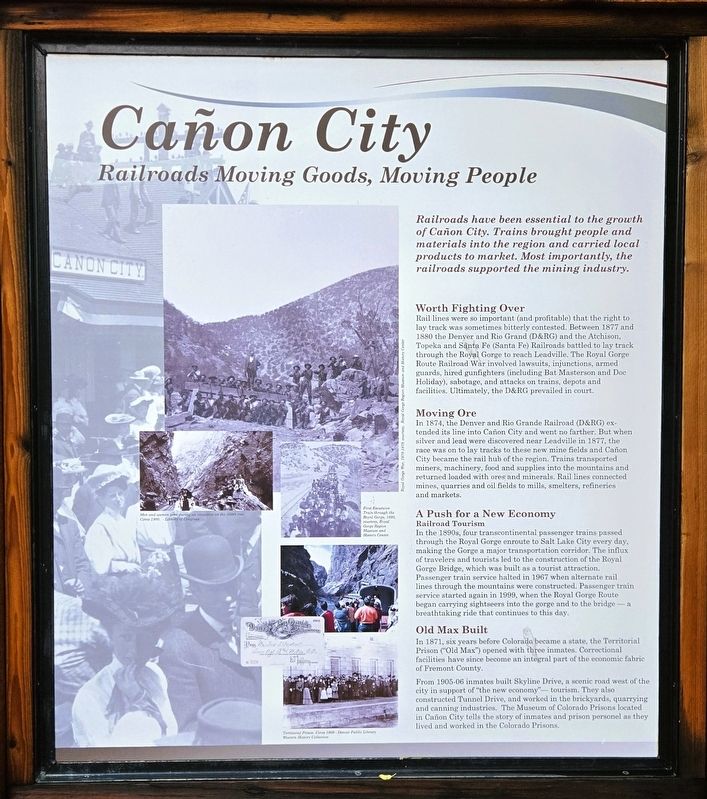 Cañon City Marker. Click for full size. Cañon City Marker image. Click for full size.