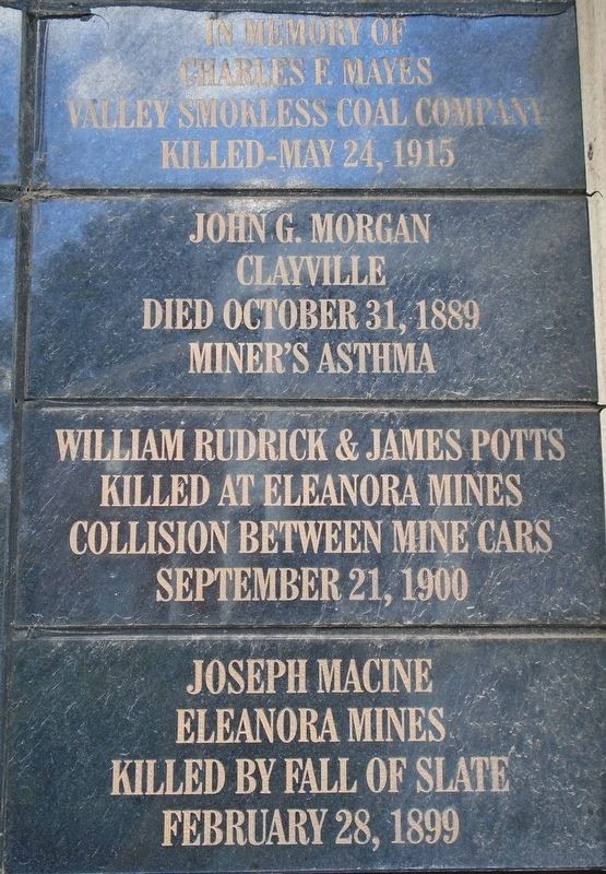 Punxsutawney Area Coal Miner & Railroader Memorial Tiles image. Click for full size.