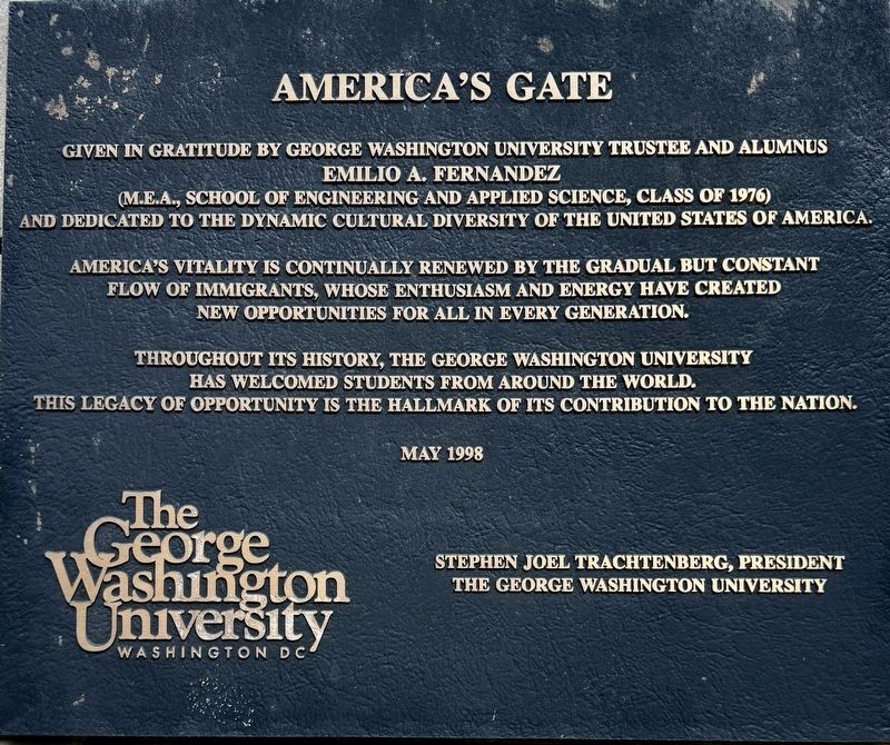 America�s Gate Marker image. Click for full size.