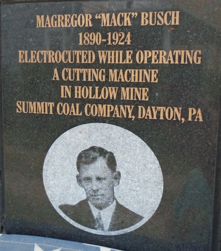 Punxsutawney Area Coal Miner & Railroader Memorial Tile image. Click for full size.