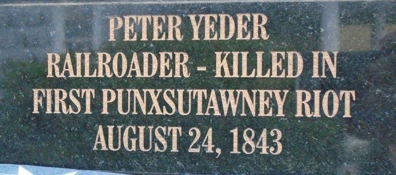 Punxsutawney Area Coal Miner & Railroader Memorial Tile image. Click for full size.