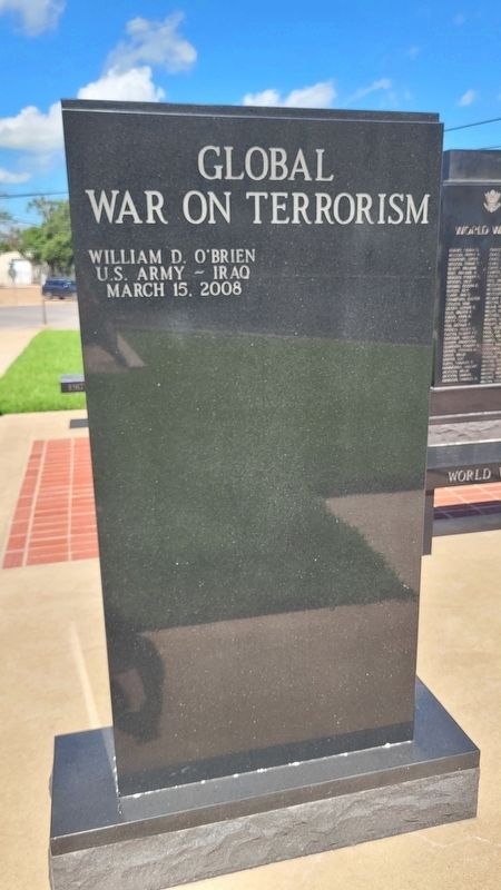 Navarro County War Memorial - Front of Third Panel image. Click for full size.